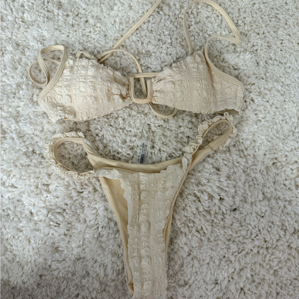 Elegant Cream Bikini Set